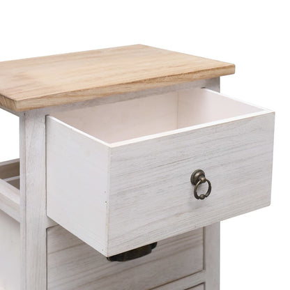 Sidebord Tre 3 stk skuffer 35x25x57 cm keisertre