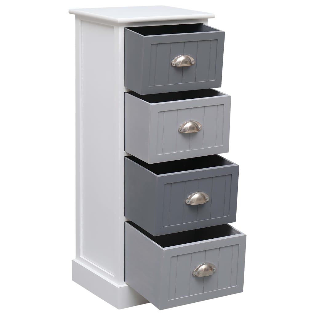 Sidebord Tre 4 stk skuffer 35x30x90 cm keisertre