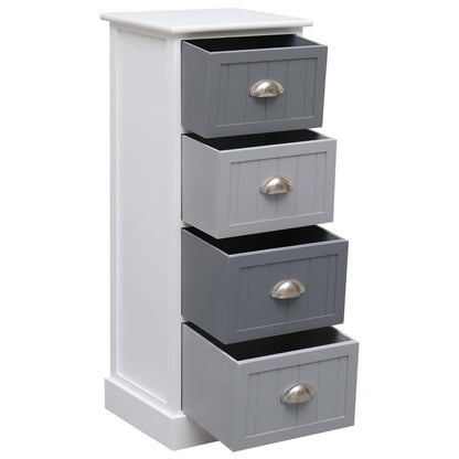 Sidebord Tre 4 stk skuffer 35x30x90 cm keisertre