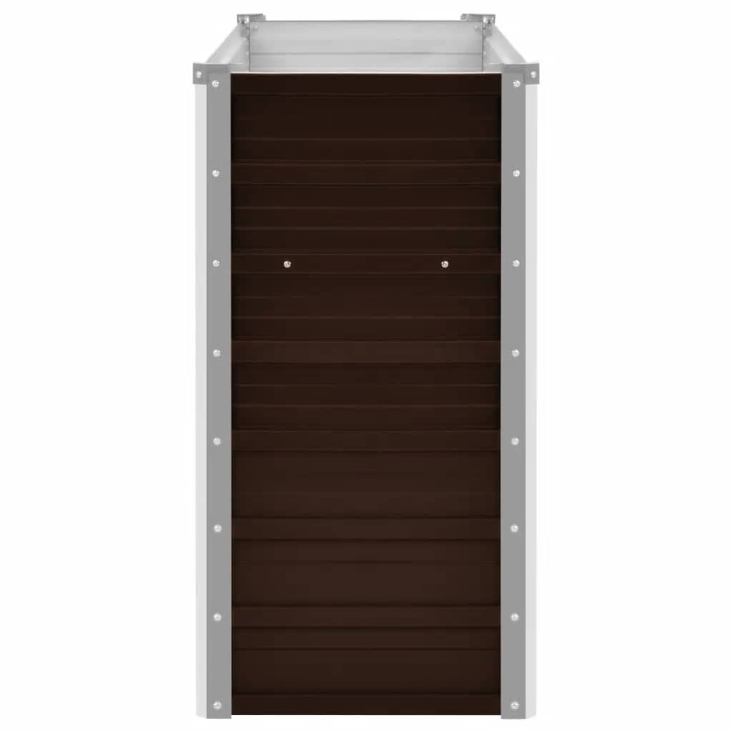 Høybed brun 160x40x77 cm galvanisert stål