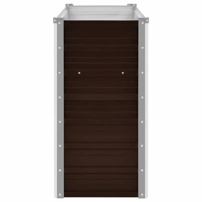 Høybed brun 160x40x77 cm galvanisert stål