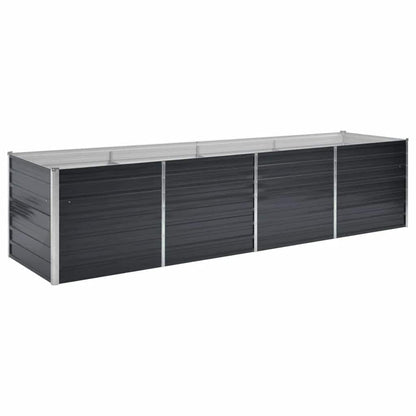 Høybed antrasitt 320x80x77 cm galvanisert stål