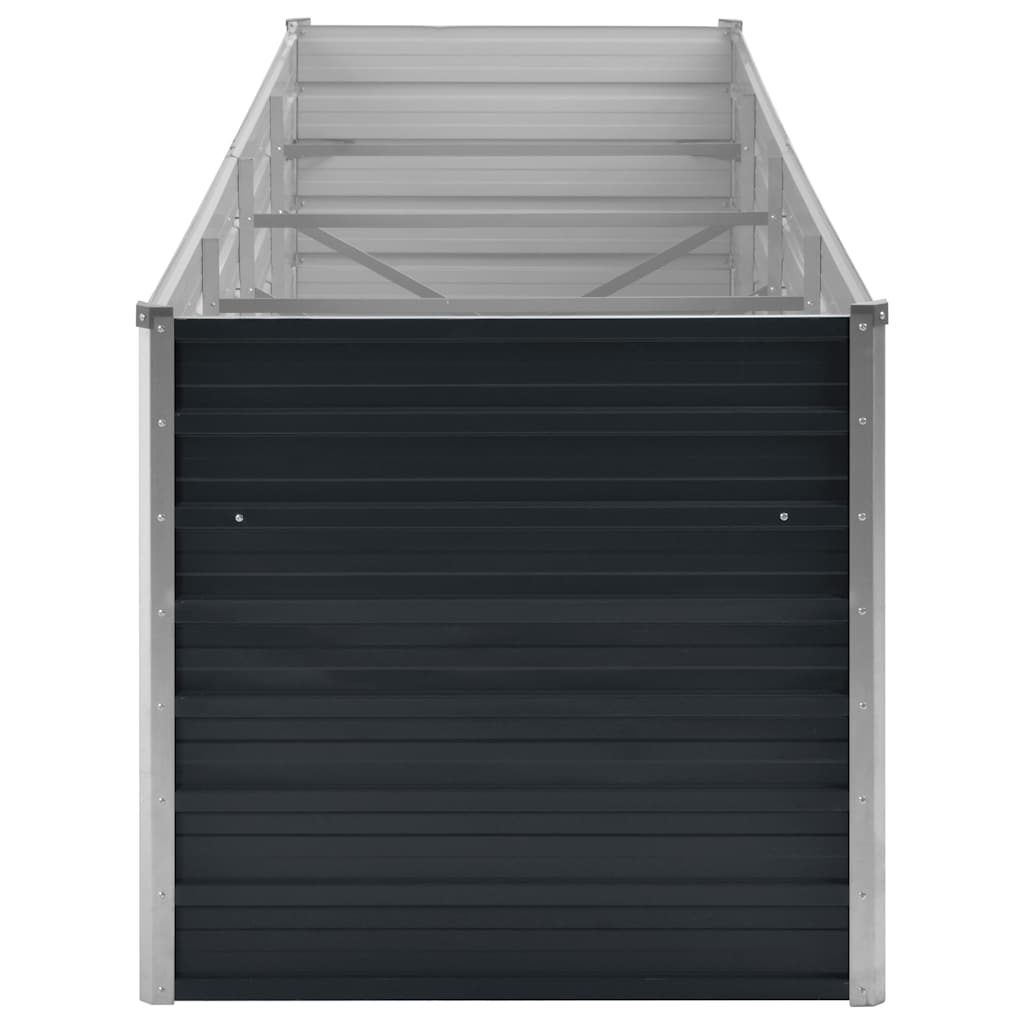 Høybed antrasitt 320x80x77 cm galvanisert stål