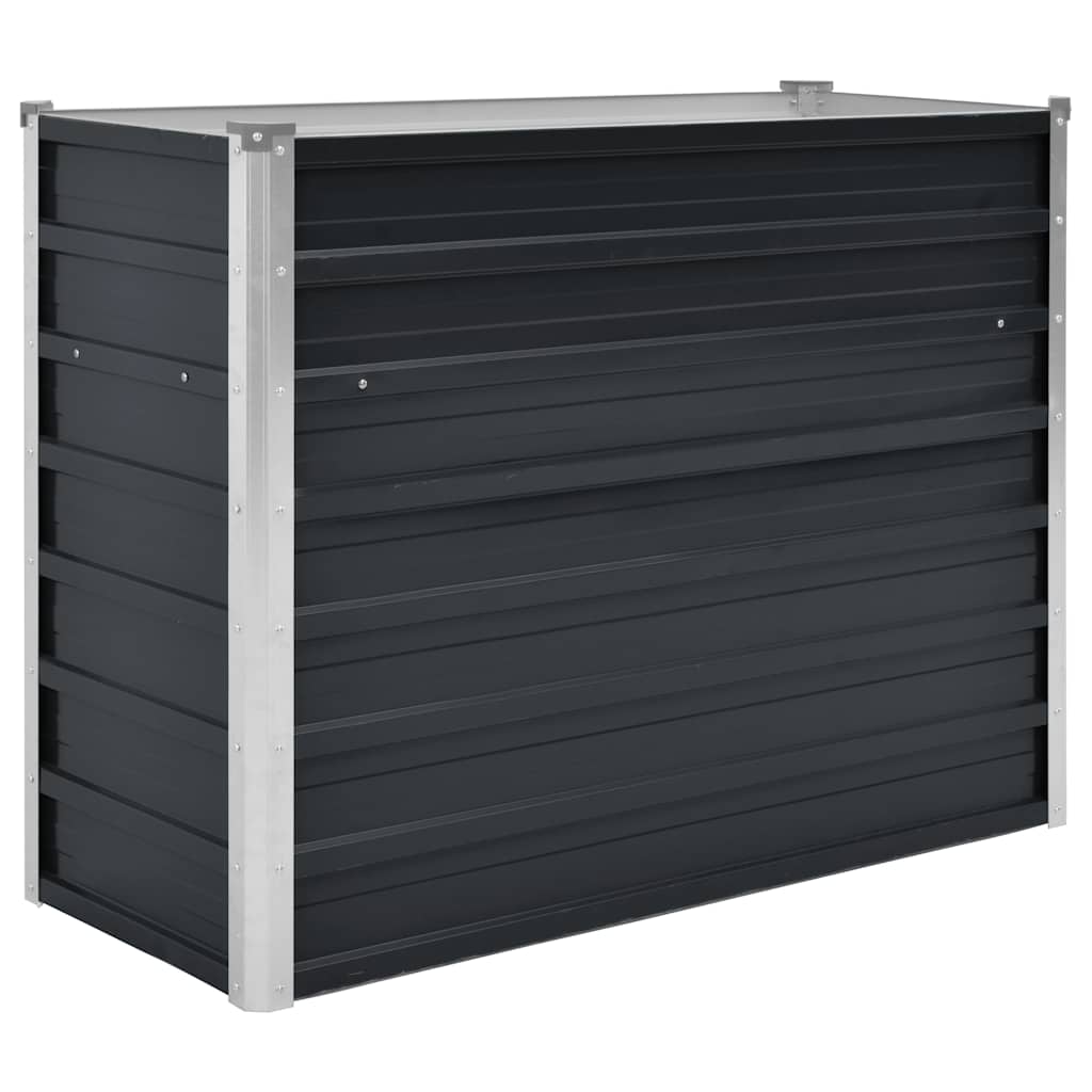 Høybed antrasitt 100x40x77 cm galvanisert stål
