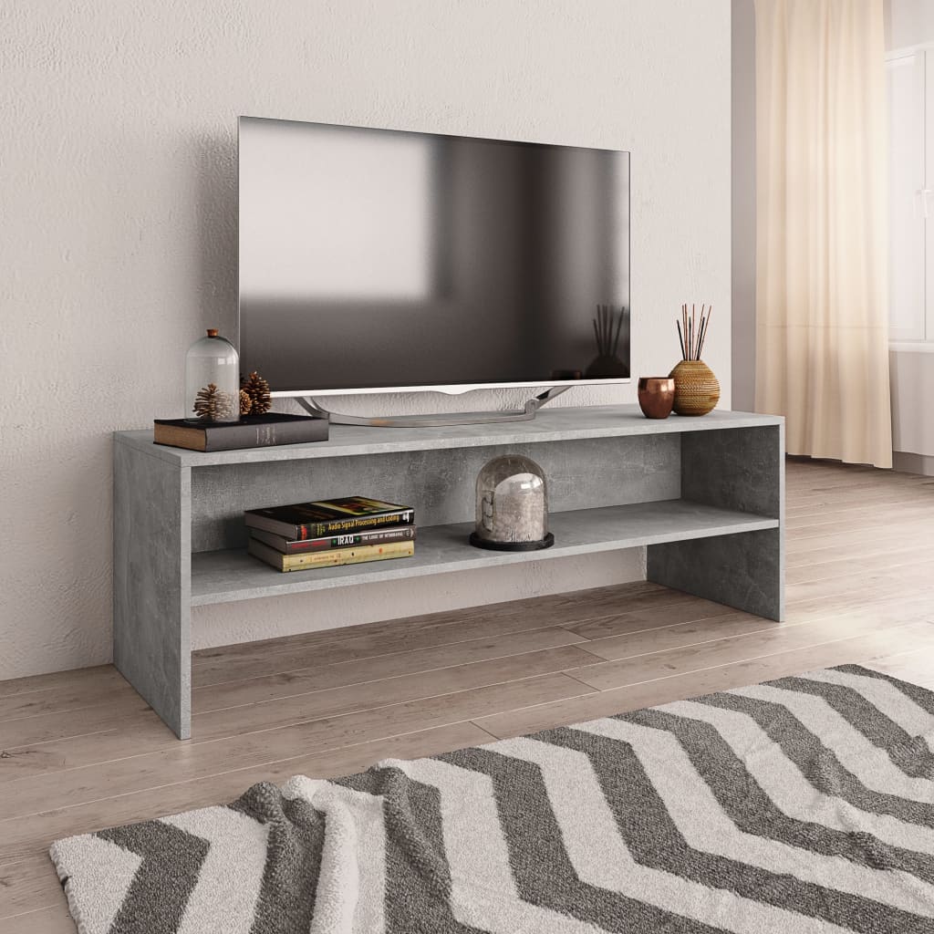 TV-Møbel Betonggrå Tv-benk 120x40x40 cm