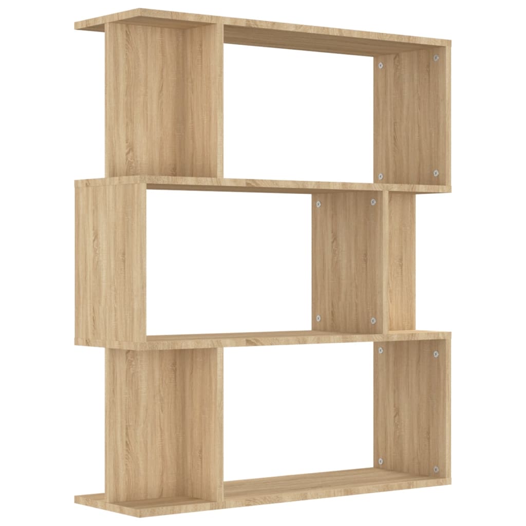 Bokhylle Sonoma Eik Romdeler 80x24x96 cm