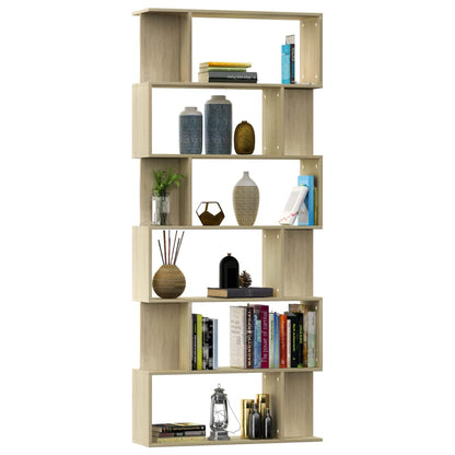 Bokhylle Sonoma Eik Romdeler 80x24x192 cm