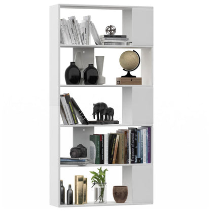 Bokhylle Hvit Romdeler 80x24x159 cm