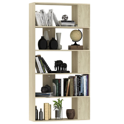 Bokhylle Sonoma Eik Romdeler 80x24x159 cm