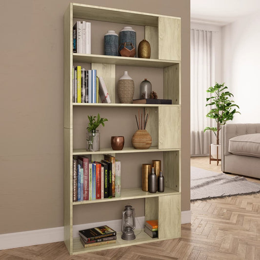 Bokhylle Sonoma Eik Romdeler 80x24x159 cm