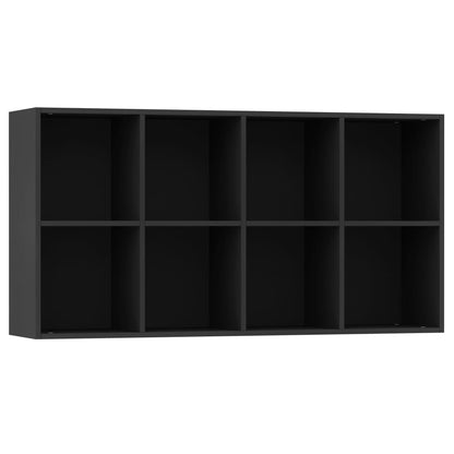 Bokhylle Svart 66x30x130 cm