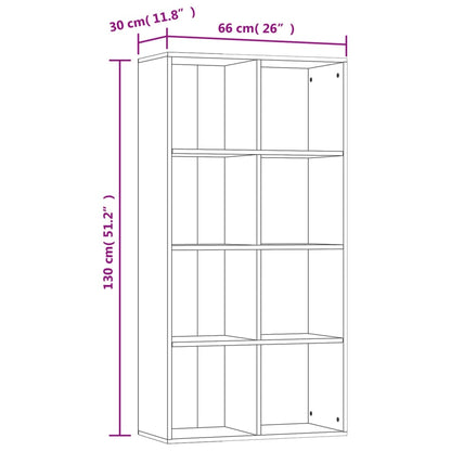 Bokhylle Sonoma Eik 66x30x130 cm