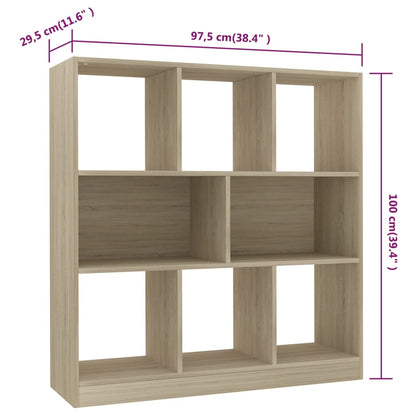 Bokhylle Sonoma Eik 97,5x29,5x100 cm
