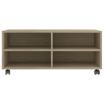 TV-Møbel Sonoma Eik Tv-benk med hjul 90x35x35 cm