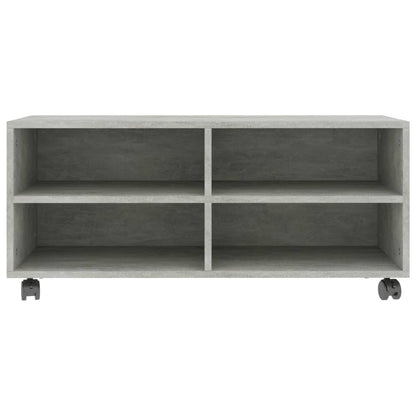 TV-Møbel Betonggrå Tv-benk med hjul 90x35x35 cm