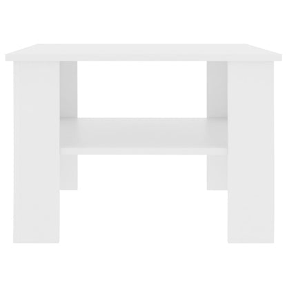 Salongbord Sofabord Hvit 60x60x42 cm