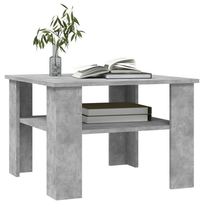 Salongbord Sofabord Betonggrå 60x60x42 cm