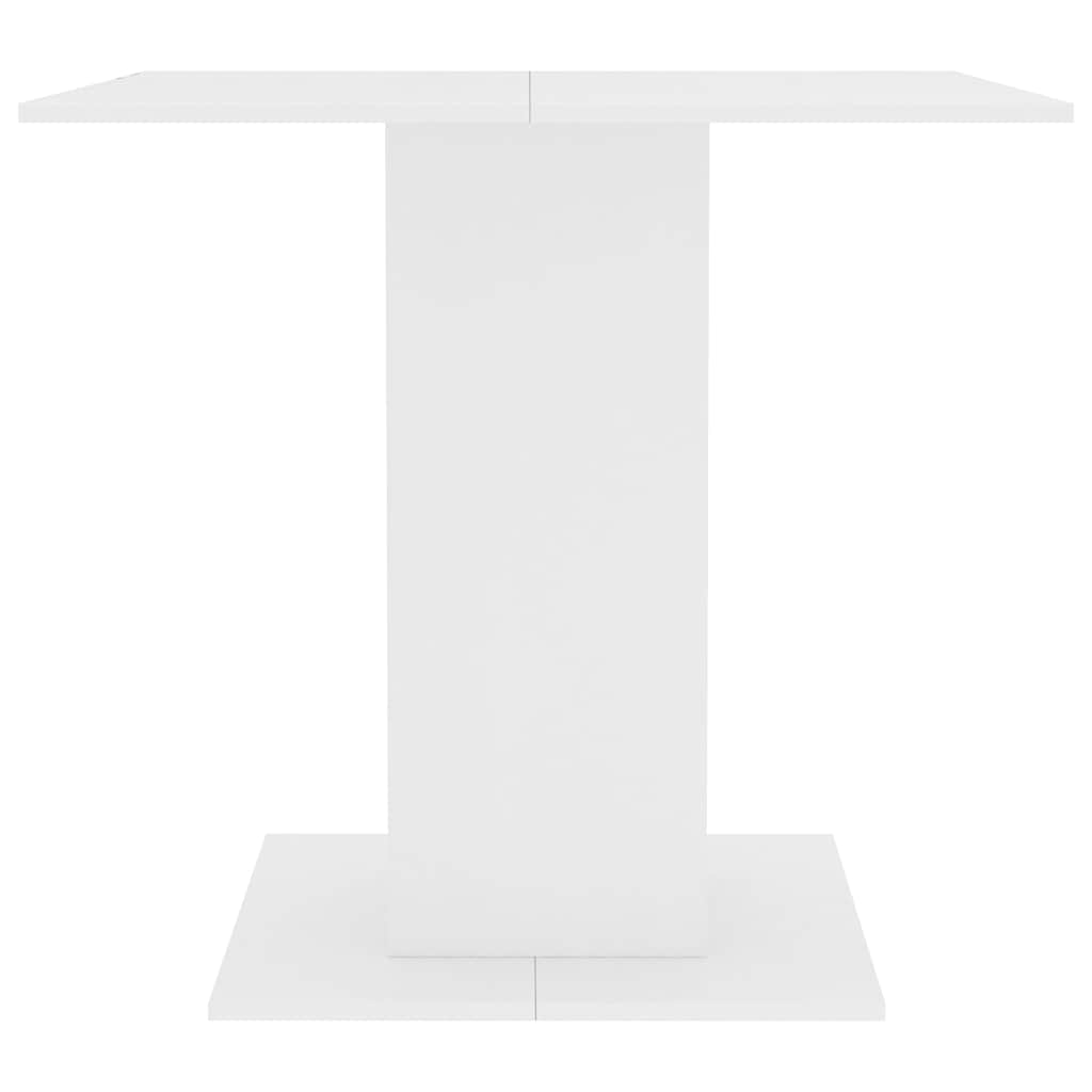 Spisebord Kjøkkenbord Hvit 80x80x75 cm