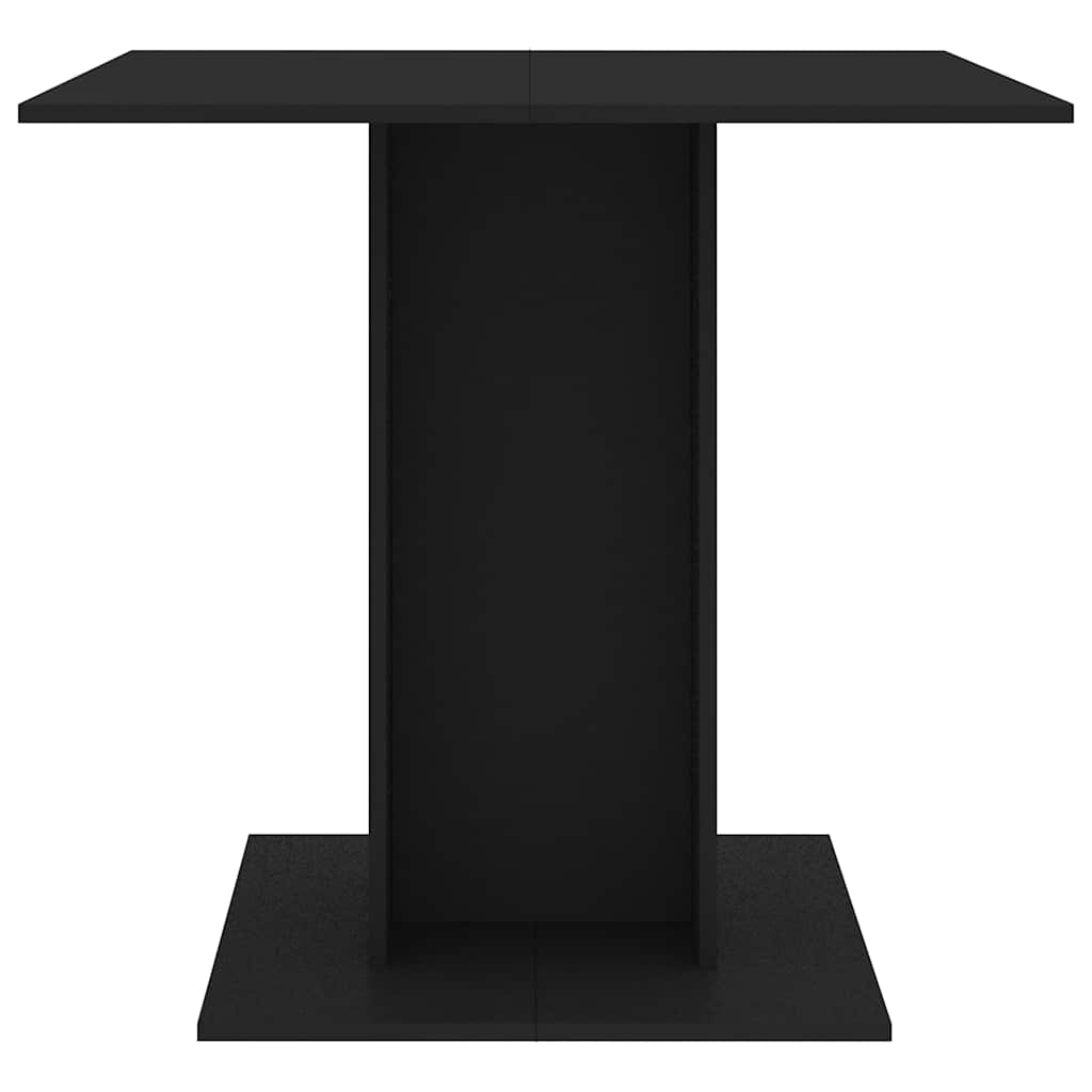 Spisebord Kjøkkenbord Svart 80x80x75 cm