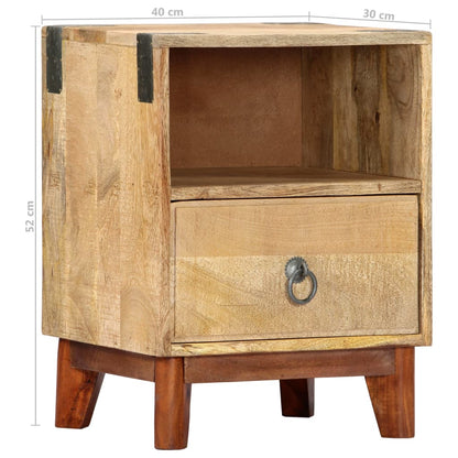 Nattbord Sengbord Tre heltre mangotre 40x30x52 cm