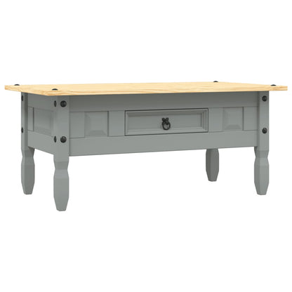 Salongbord Sofabord Grå meksikansk Corona-stil furu 100x55x44 cm