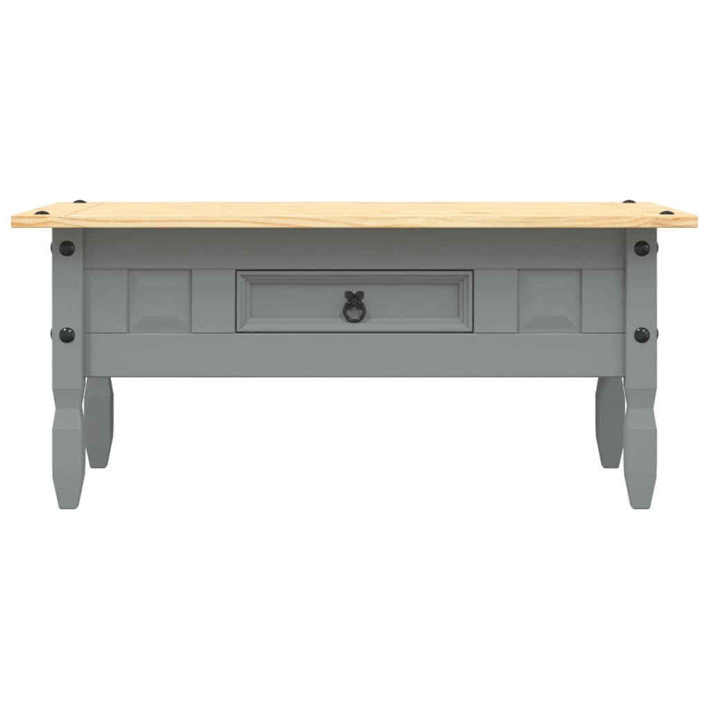 Salongbord Sofabord Grå meksikansk Corona-stil furu 100x55x44 cm