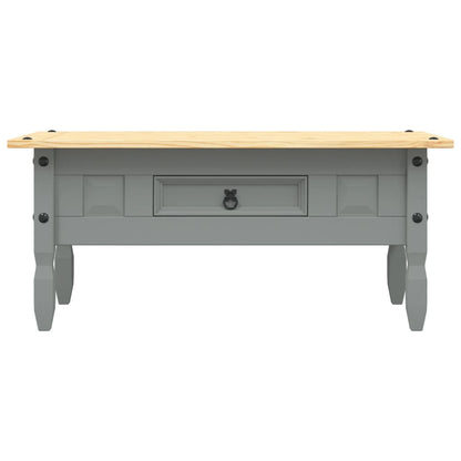 Salongbord Sofabord Grå meksikansk Corona-stil furu 100x55x44 cm