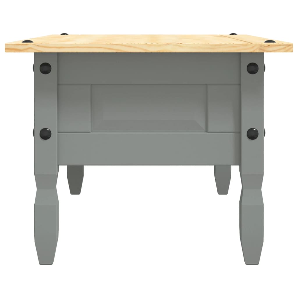 Salongbord Sofabord Grå meksikansk Corona-stil furu 100x55x44 cm