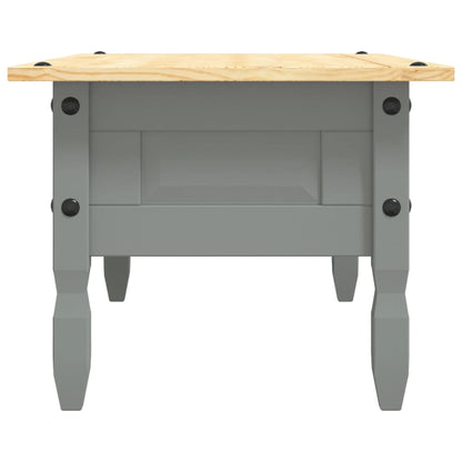 Salongbord Sofabord Grå meksikansk Corona-stil furu 100x55x44 cm