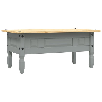 Salongbord Sofabord Grå meksikansk Corona-stil furu 100x55x44 cm
