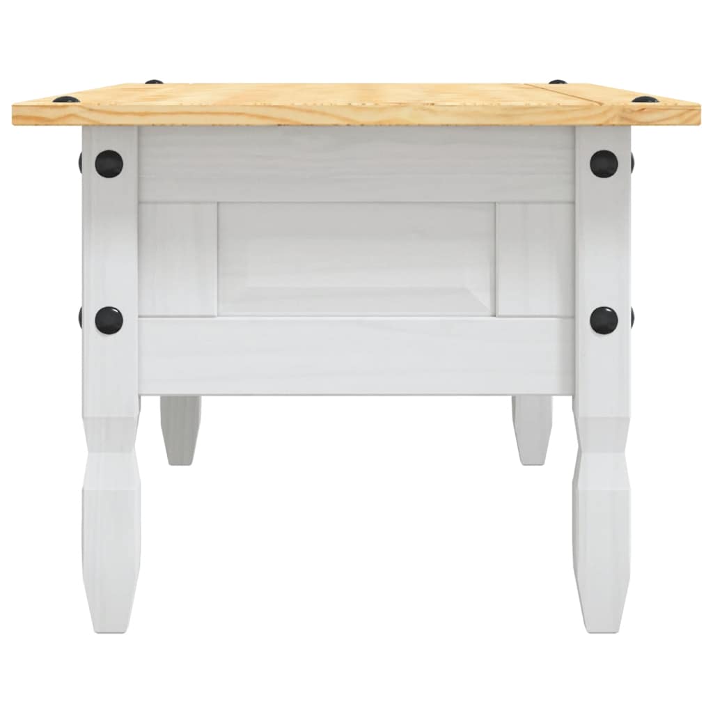 Salongbord Sofabord Hvit meksikansk Corona-stil furu 100x55x44 cm