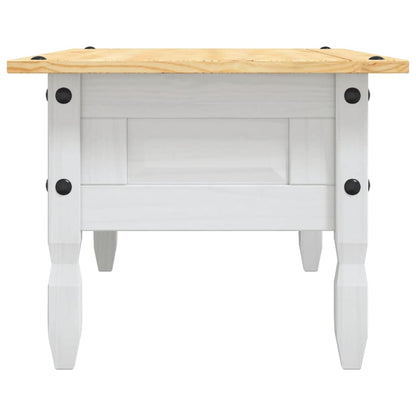 Salongbord Sofabord Hvit meksikansk Corona-stil furu 100x55x44 cm