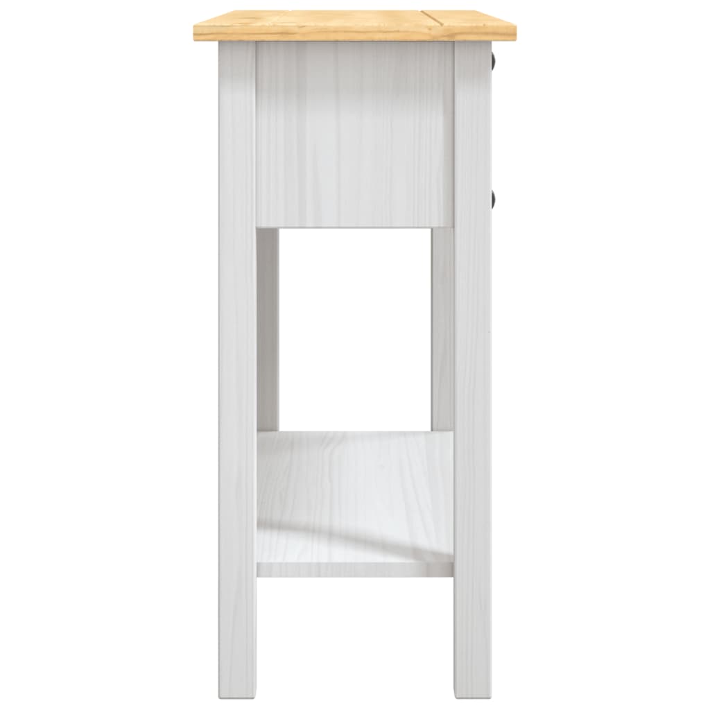Avlastningsbord Konsollbord Hvit meksikansk Corona-stil furu 90x34,5x73 cm