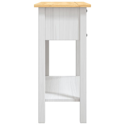 Avlastningsbord Konsollbord Hvit meksikansk Corona-stil furu 90x34,5x73 cm