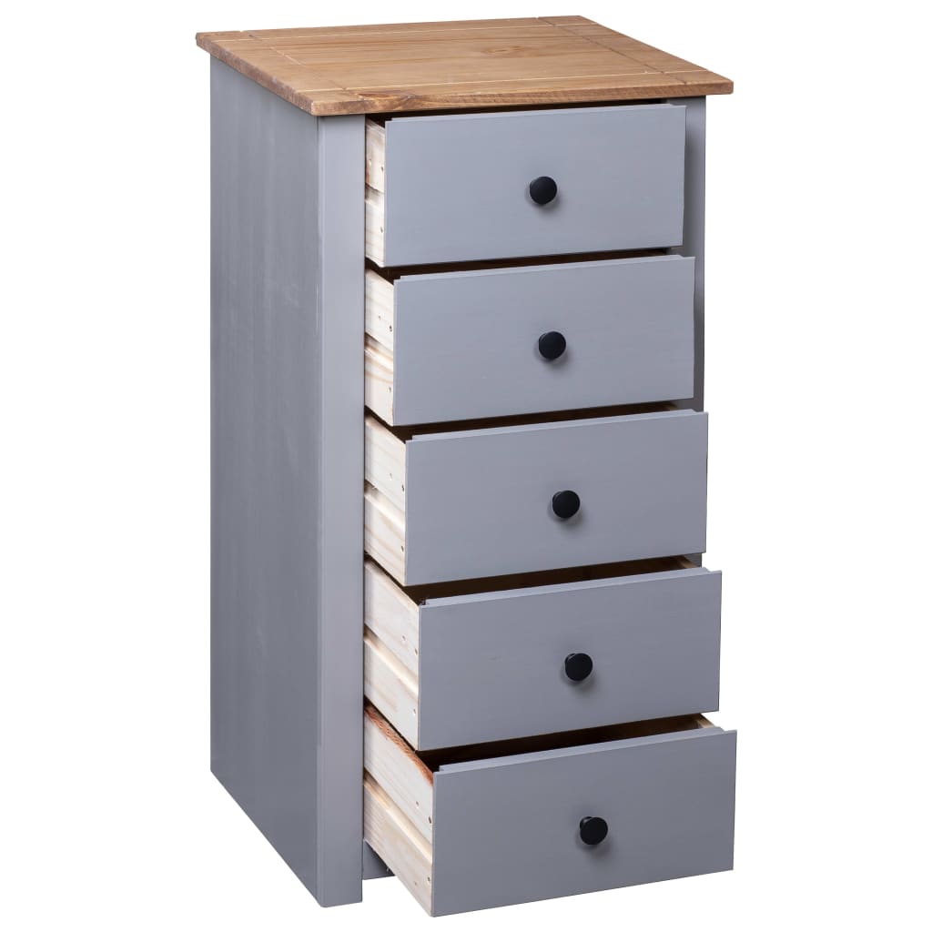 Skjenk Grå 46x40x89 cm furu Panama Range