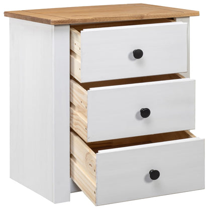 Nattbord Sengbord Hvit 46x40x57 cm furu Panama Range