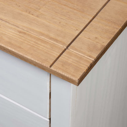 Nattbord Sengbord Hvit 46x40x57 cm furu Panama Range