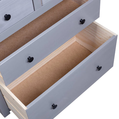 Skjenk Grå 80x40x83 cm furu Panama Range