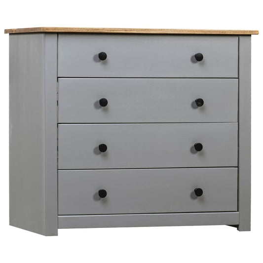 Skap grå 80x40x73 cm furu Panama Range