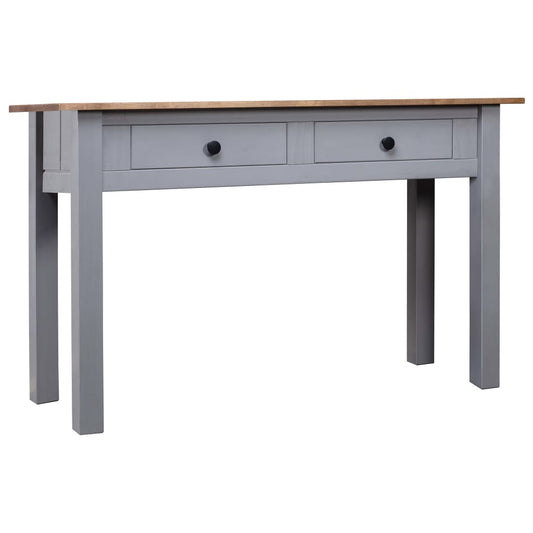 Avlastningsbord konsollbord Grå 110x40x72 cm heltre furu Panama Range