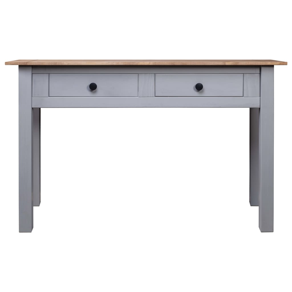 Avlastningsbord konsollbord Grå 110x40x72 cm heltre furu Panama Range