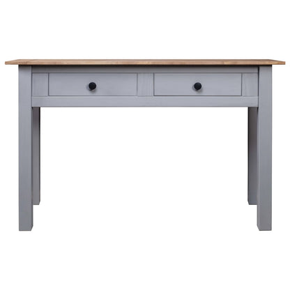 Avlastningsbord Konsollbord Grå 110x40x72 cm heltre furu Panama Range