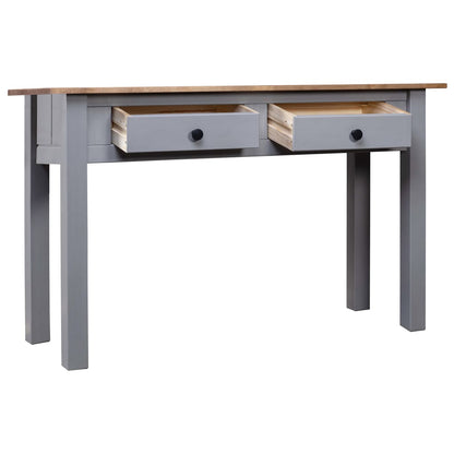 Avlastningsbord Konsollbord Grå 110x40x72 cm heltre furu Panama Range