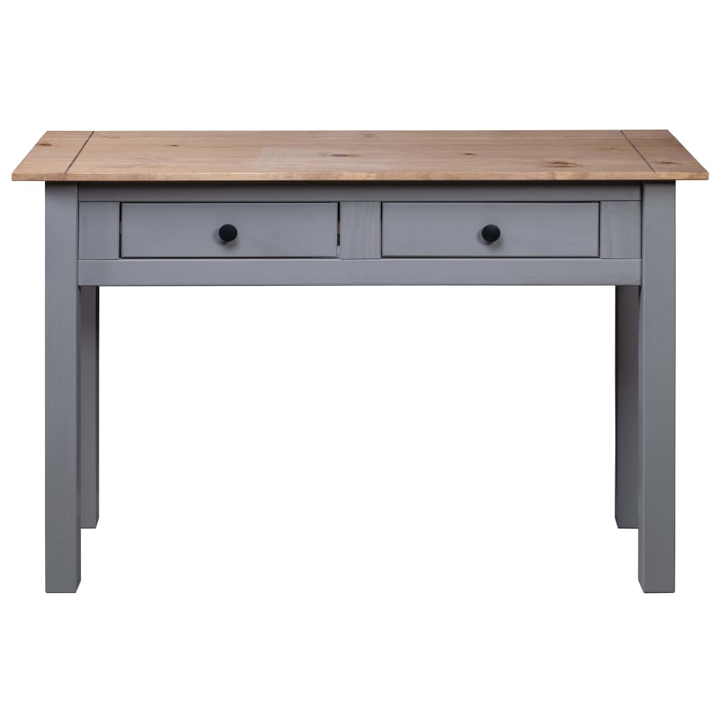 Avlastningsbord konsollbord Grå 110x40x72 cm heltre furu Panama Range