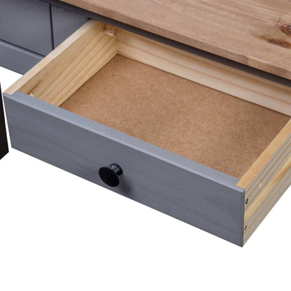 Avlastningsbord Konsollbord Grå 110x40x72 cm heltre furu Panama Range