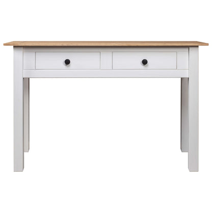 Avlastningsbord Konsollbord Hvit 110x40x72 cm heltre furu Panama Range