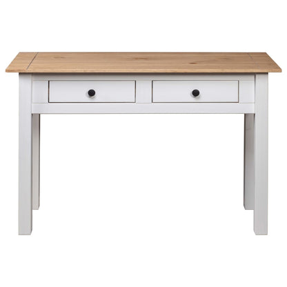 Avlastningsbord Konsollbord Hvit 110x40x72 cm heltre furu Panama Range