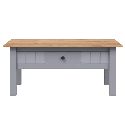 Salongbord Sofabord Grå 100x60x43,5 cm heltre furu Panama Range