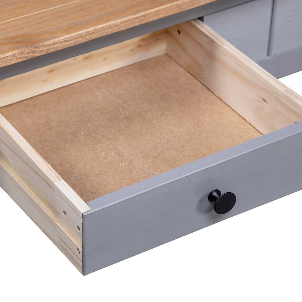 Salongbord Sofabord Grå 100x60x43,5 cm heltre furu Panama Range