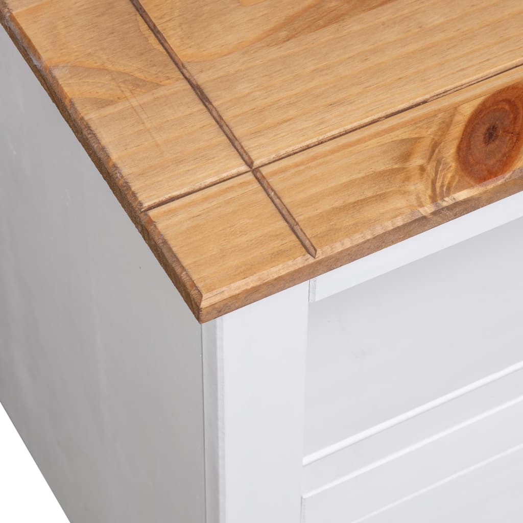 TV-Møbel Hvit Tv-hjørneskap 93x49x49 cm heltre furu Panama Range